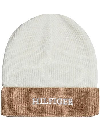 Gorro Tommy Hilfiger para Menina Branco/Castanho