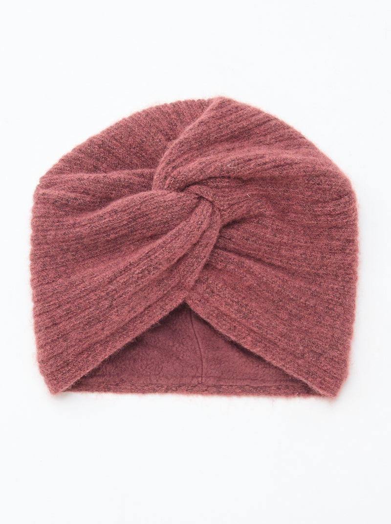 Gorro trançado Rosa - Kiabi