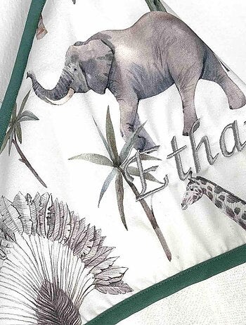 Grande capa de banho para bebé em algodão e bambu | sevira kids