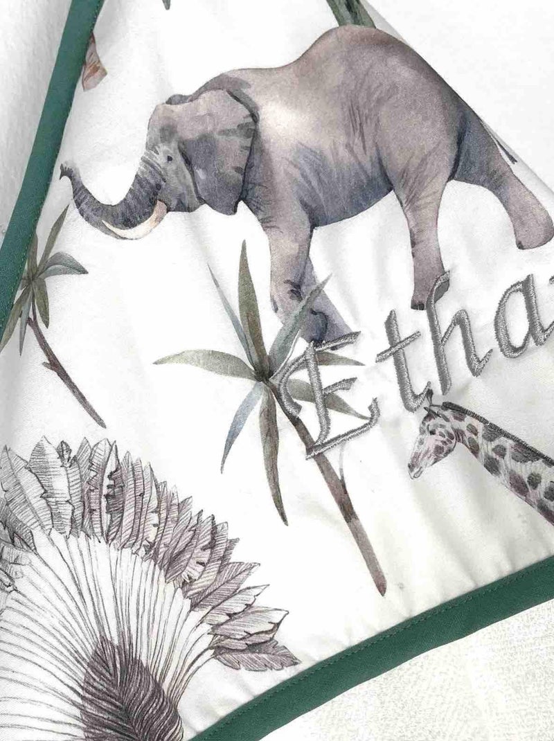 Grande capa de banho para bebé em algodão e bambu | sevira kids Branco - Kiabi