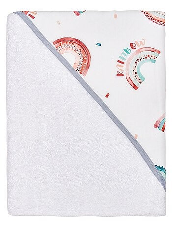 Grande capa de banho para bebé em algodão e bambu | sevira kids