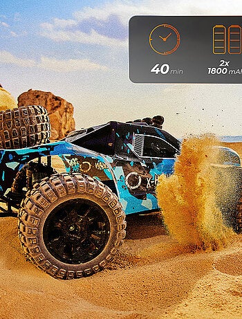 Grande carro telecomandado OVERMAX Hooligan - Velocidade 35 km/h - Tração 4x4 - 40 min