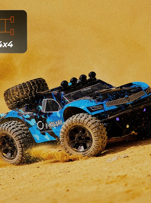 Grande carro telecomandado OVERMAX Hooligan - Velocidade 35 km/h - Tração 4x4 - 40 min - Kiabi Grande carro telecomandado OVERMAX Hooligan - Velocidade 35 km/h - Tração 4x4 - 40 min - Kiabi
