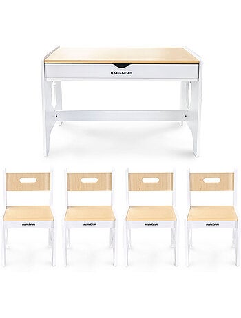 Grande conjunto de mesa e cadeiras mamabrum para crianças desde 3 anos