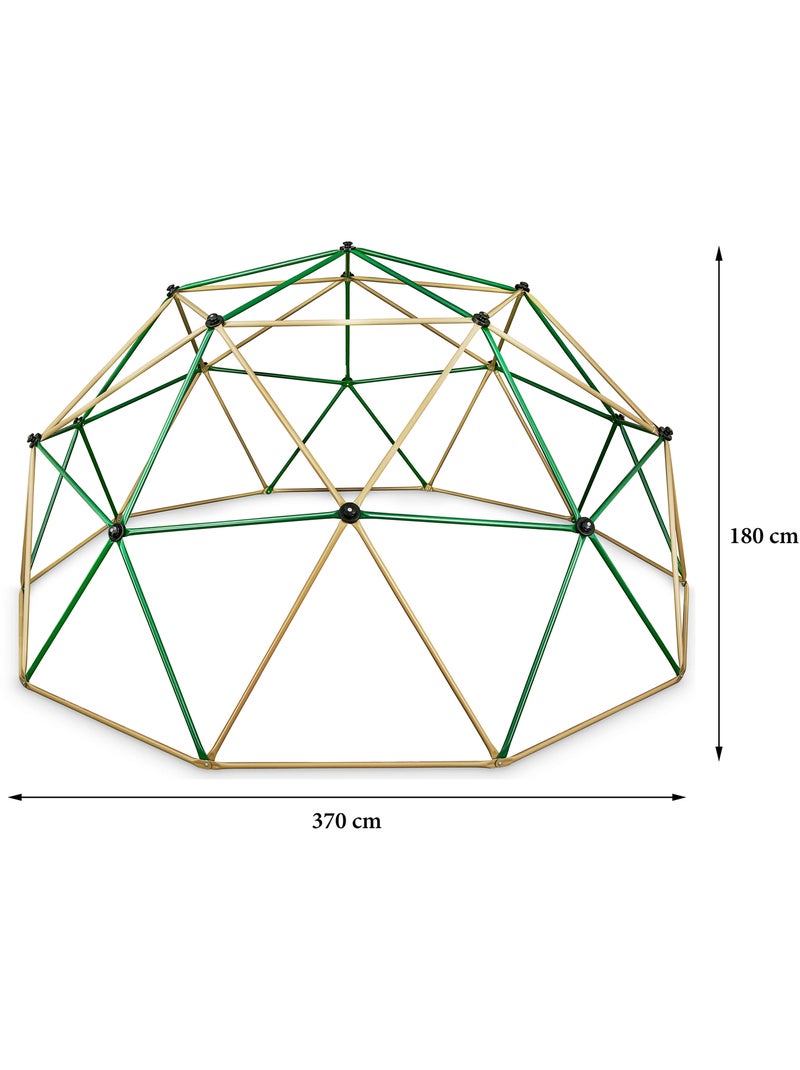 Grande domo de escalada hypermotion ø3,7 m para crianças a partir dos 3 anos Verde - Kiabi