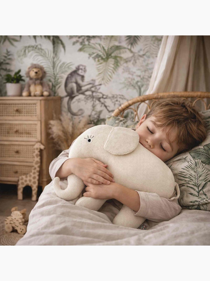 Grande peluche elefante de algodão | sevira kids Ecru - Kiabi