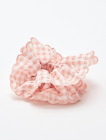 Grande scrunchie xadrez vichy