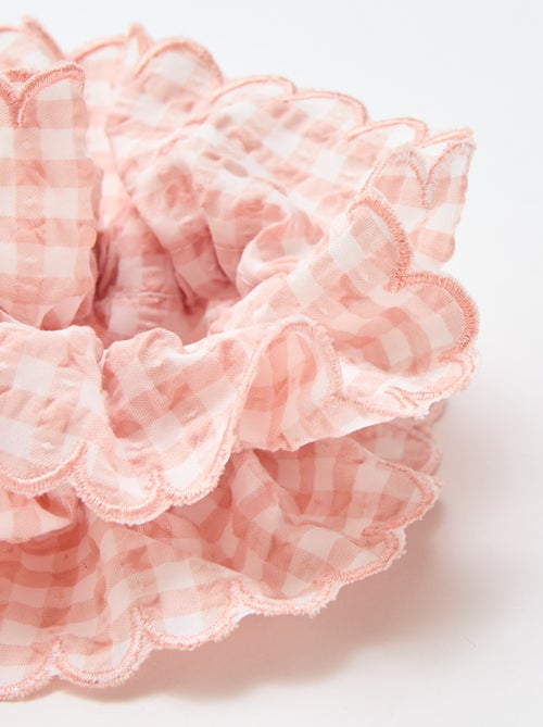 Grande scrunchie xadrez vichy - Kiabi