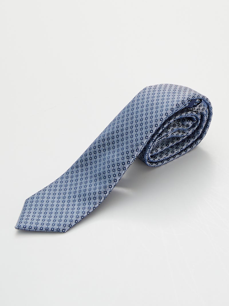 Gravata estampada AZUL - Kiabi