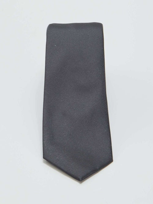 Gravata lisa texturada - Kiabi