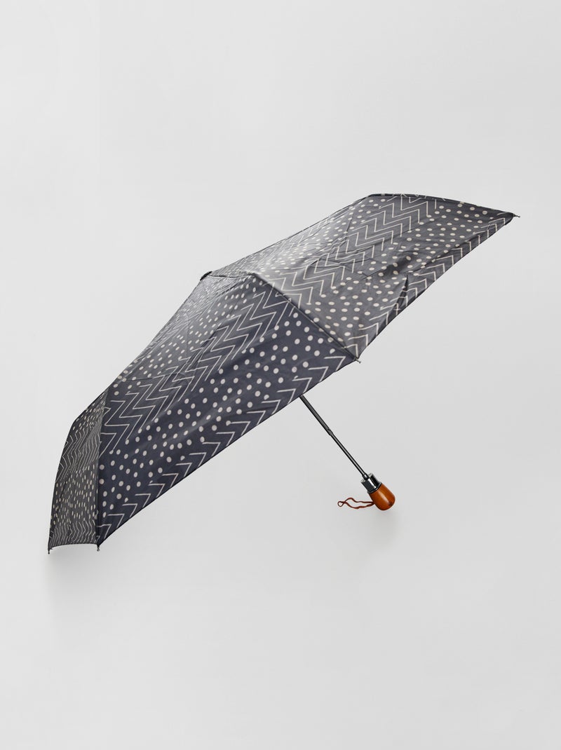 Guarda-chuva automático estampado Preto - Kiabi