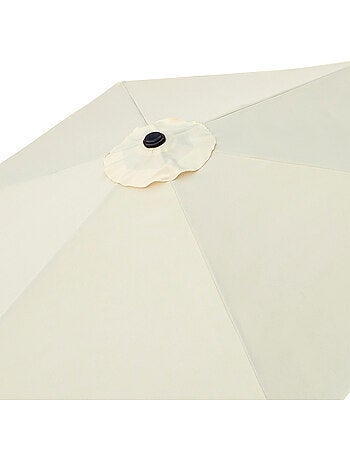 Guarda-chuva de jardim hexagonal Ø300 cm com sistema de roldana dupla Aktive