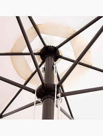Guarda-chuva de jardim hexagonal Ø300 cm com sistema de roldana dupla Aktive