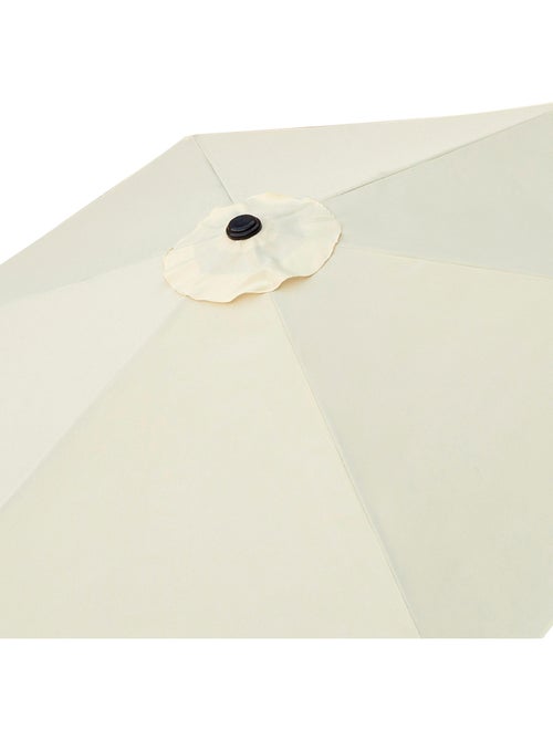 Guarda-chuva de jardim hexagonal Ø300 cm com sistema de roldana dupla Aktive - Kiabi
