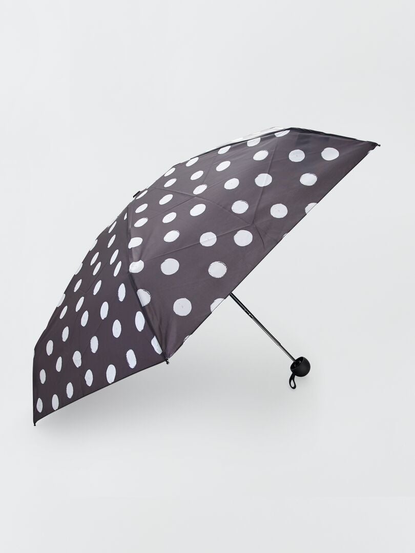 Guarda-chuva retrátil com capa PRETO - Kiabi