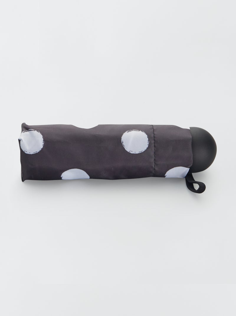 Guarda-chuva retrátil com capa PRETO - Kiabi