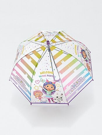 Guarda-chuva transparente 'Gabby's dollhouse'