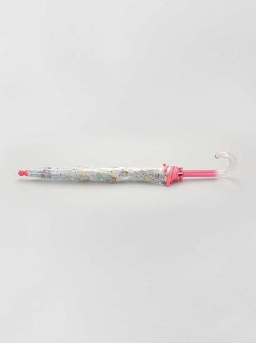 Guarda-chuva transparente 'gato' e 'arco-íris' - Kiabi