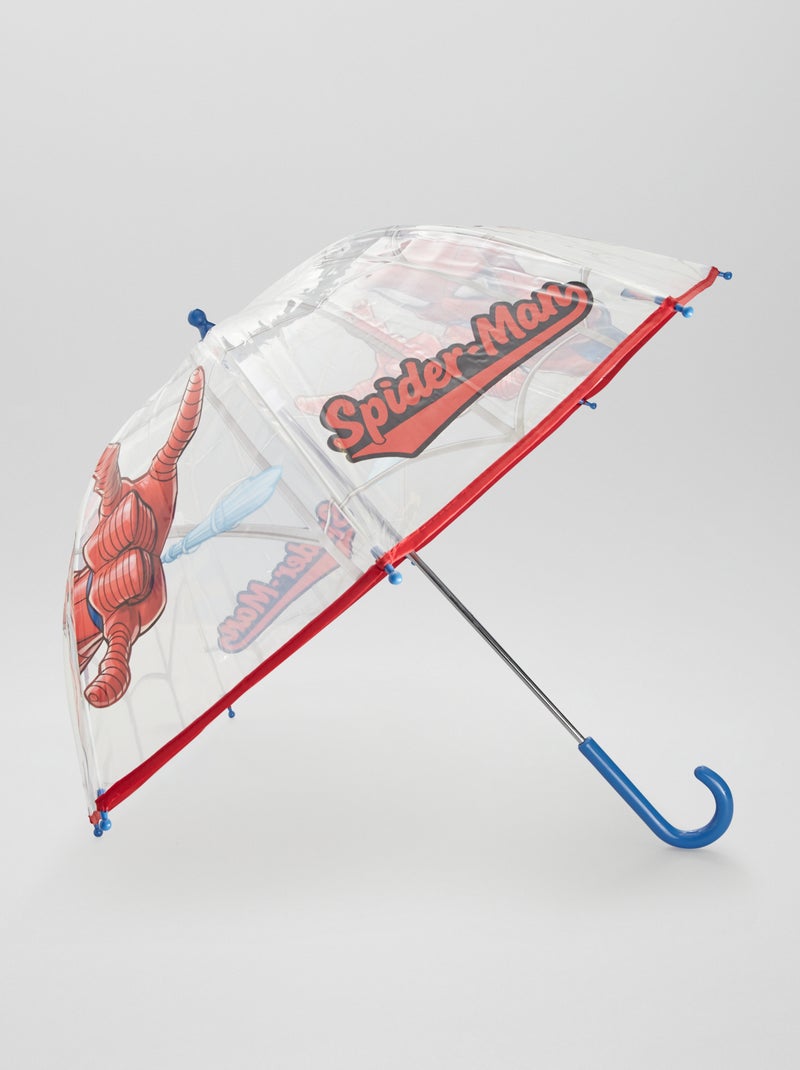 Guarda-chuva transparente 'Homem-Aranha' Vermelho - Kiabi