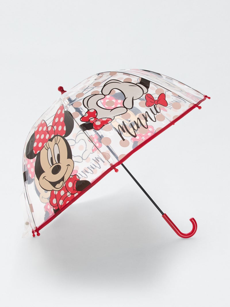Guarda-chuva transparente 'Minnie' Vermelho - Kiabi