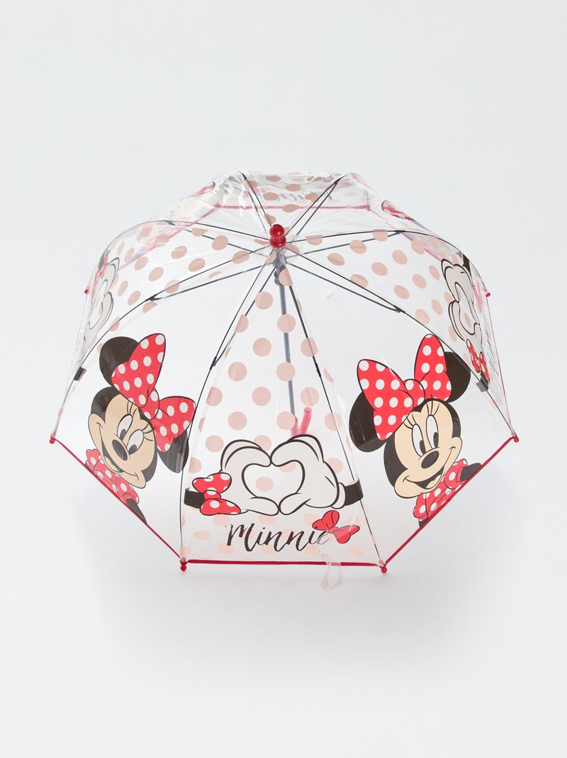 Guarda-chuva transparente 'Minnie' Vermelho - Kiabi