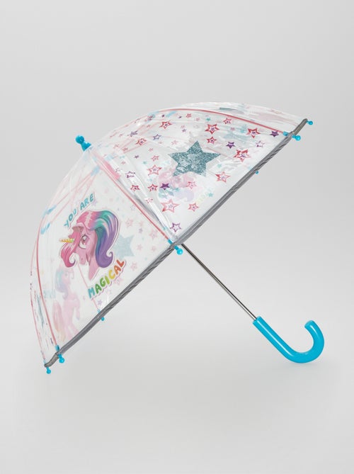 Guarda-chuva transparente 'Unicórnio' - Kiabi