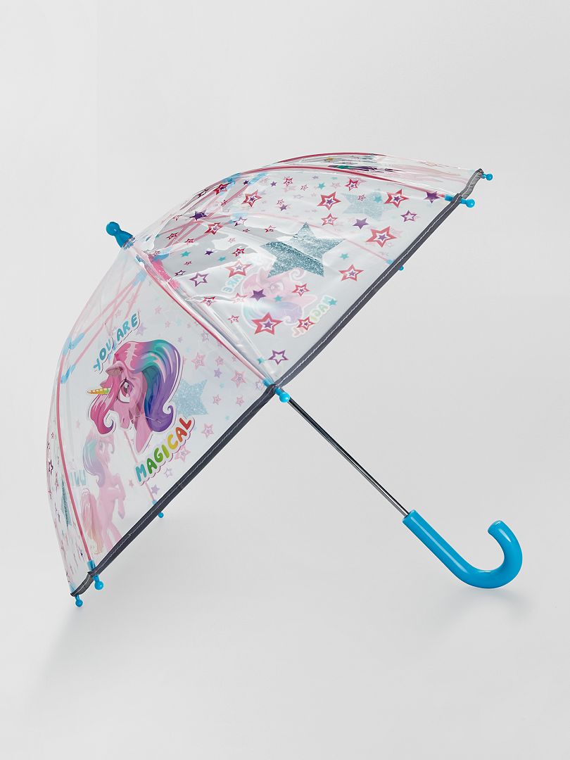 Guarda-chuva transparente 'Unicórnio' Multicor - Kiabi