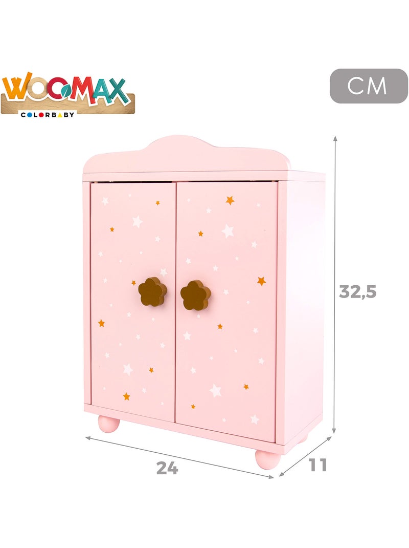 Guarda-roupa de madeira para bonecas WOOMAX N/D - Kiabi