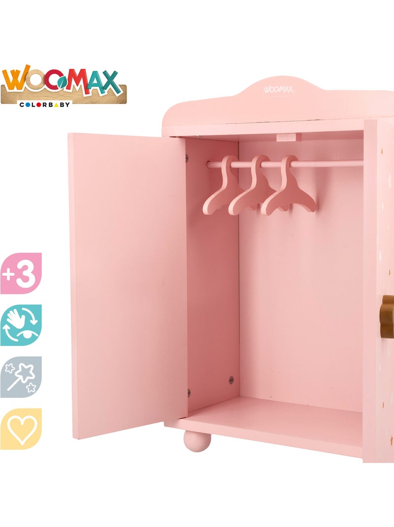 Guarda-roupa de madeira para bonecas WOOMAX N/D - Kiabi