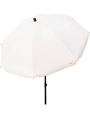 Guarda-sol de jardim com protetor solar 240 cm bege aktive garden