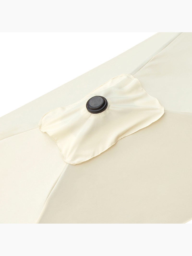 Guarda-sol de varanda 200x120 cm amarelo claro cabo de alumínio aktive garden Creme - Kiabi
