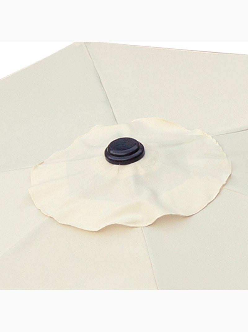 Guarda-sol hexagonal 300 cm cabo de alumínio Aktive Creme - Kiabi