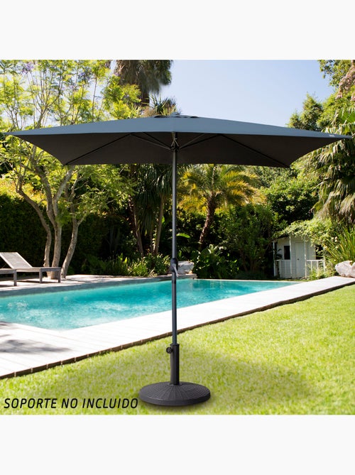 Guarda-sol retangular 200x300cm antracite cabo de alumínio aktive garden - Kiabi