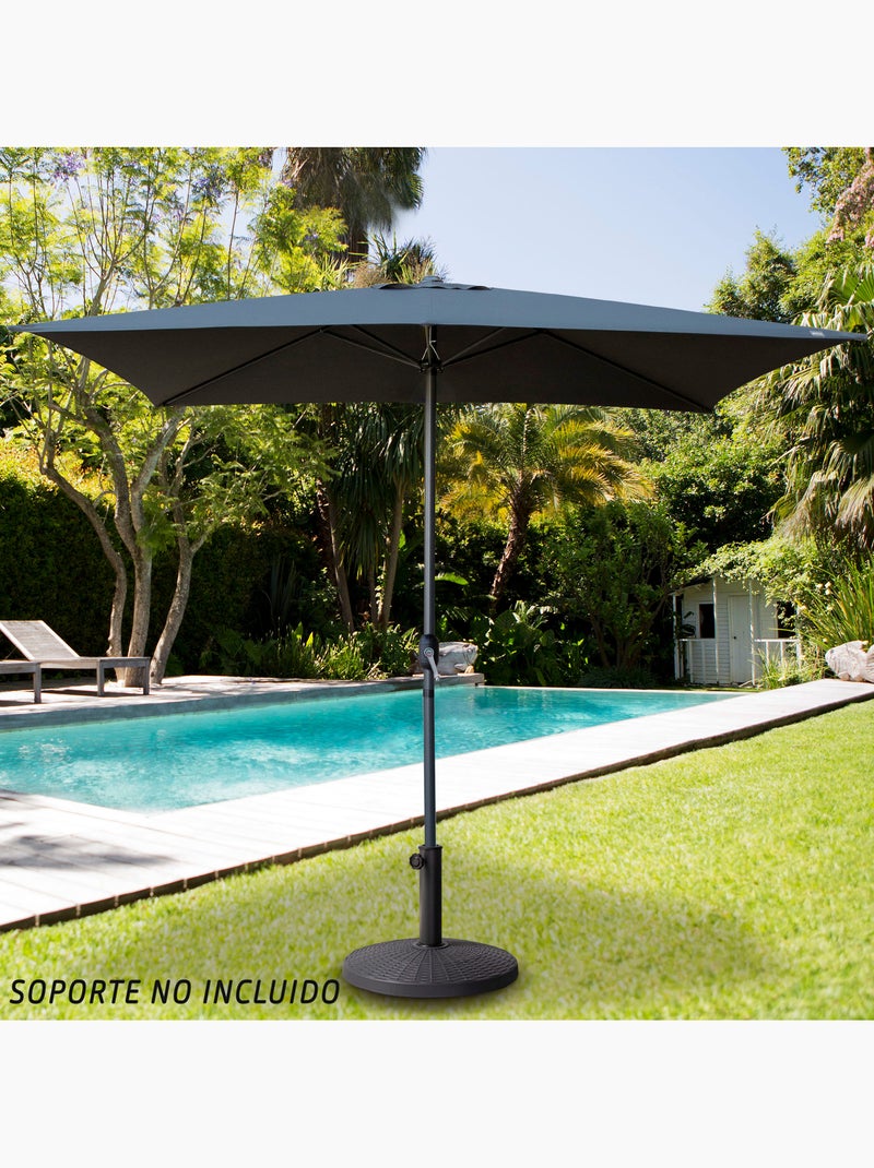 Guarda-sol retangular 200x300cm antracite cabo de alumínio aktive garden Cinza-cinza antracite cinza - Kiabi