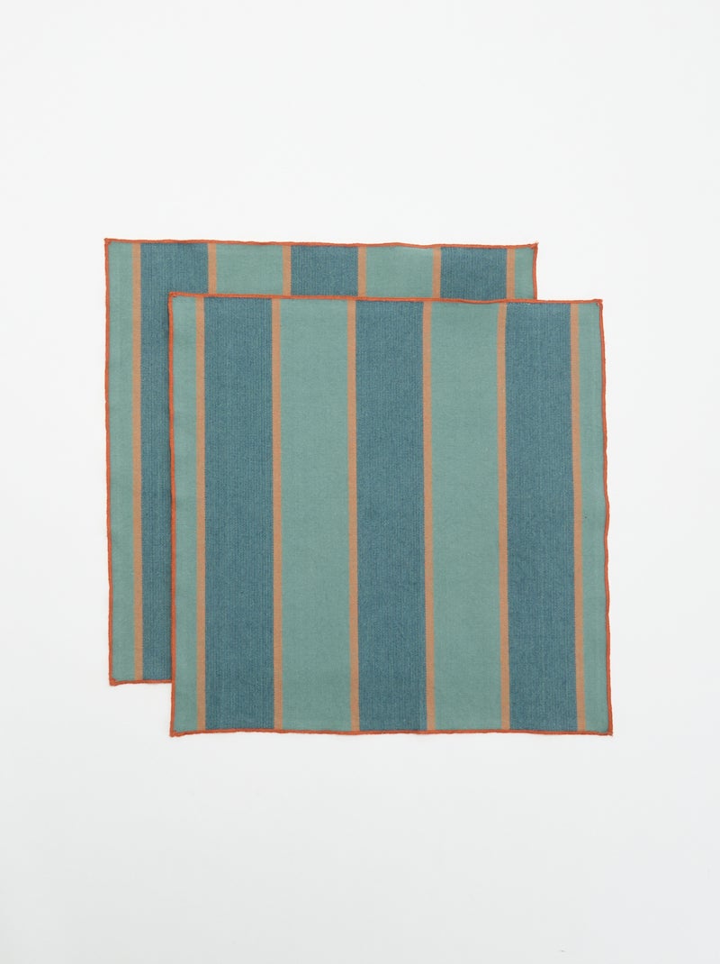 Guardanapos de mesa - Pack de 2 - Kiabi Home Verde - Kiabi