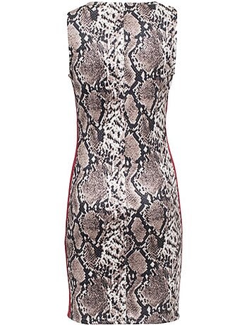 Guess bonnie: robe bege com padrões para mulher