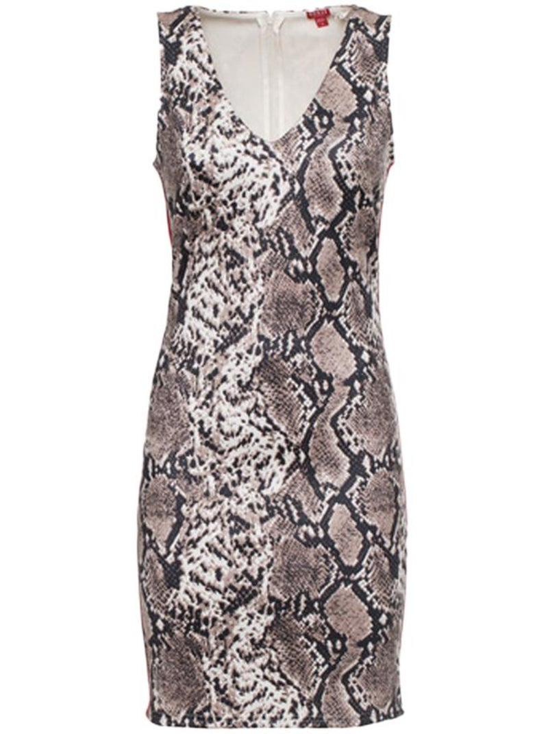 Guess bonnie: robe bege com padrões para mulher Bege - Kiabi
