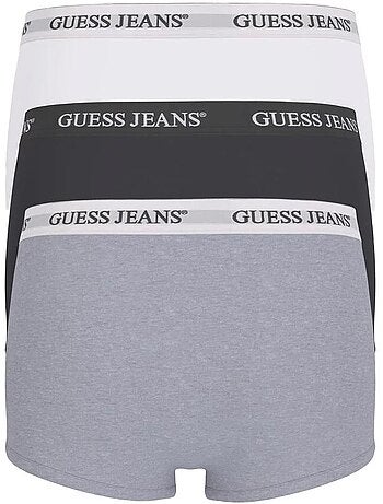 Guess boxers para homem - pack 3 unidades preto/branco/cinzento
