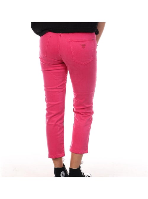 Guess Jean Rosa de Corte Reto para Mulher W1GB19W93CD - Kiabi