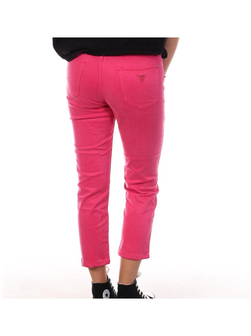 Guess Jean Rosa de Corte Reto para Mulher W1GB19W93CD Rosa - Kiabi