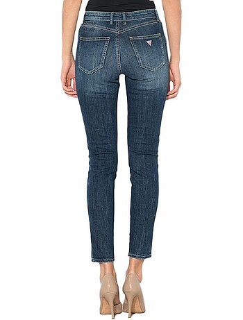 Guess jeans slim azul para mulher