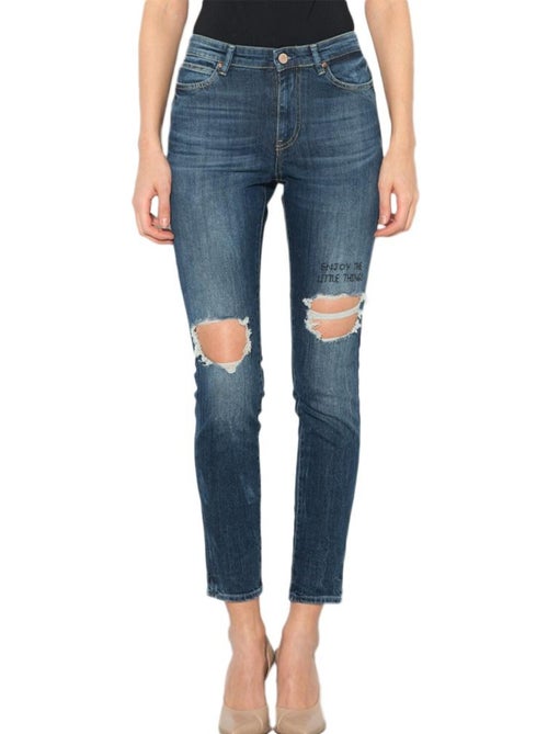 Guess jeans slim azul para mulher - Kiabi Guess jeans slim azul para mulher - Kiabi
