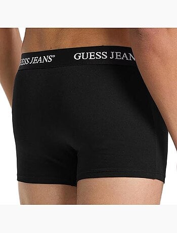 Guess kit 3 boxers trunk pretos para homem