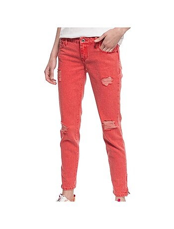 Guess marilyn jeans skinny vermelhos para mulher