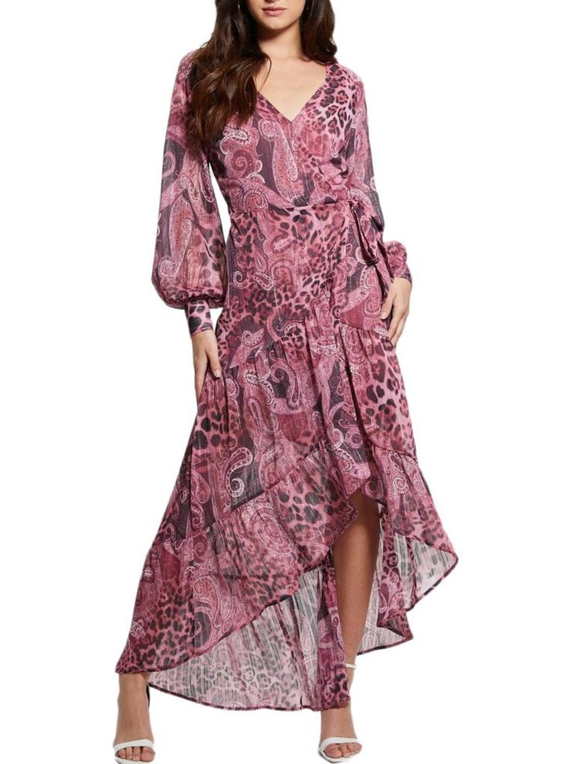 Guess nuovo bahia: robe de chambre rosa com padrões para mulher Rosa - Kiabi