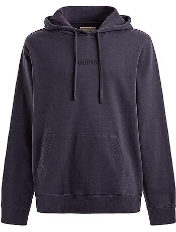 Guess roy sweatshirt roxo escuro com capuz para homem