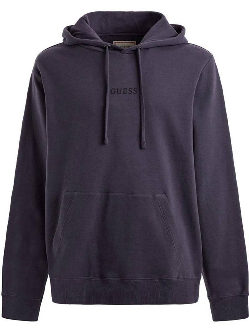 Guess roy sweatshirt roxo escuro com capuz para homem Roxo - Kiabi