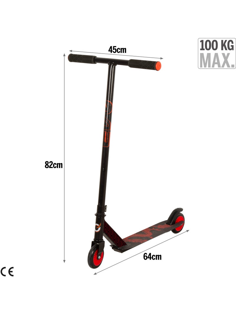 Guiador de trotineta para crianças 360º evo Preto Vermelho - Kiabi