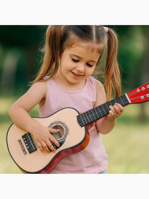 Guitarra clássica de brinquedo de madeira 55 cm com alça bontempi - Kiabi