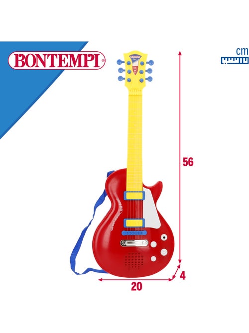 Guitarra rock eléctrica de brinquedo 56 cm bontempi - Kiabi